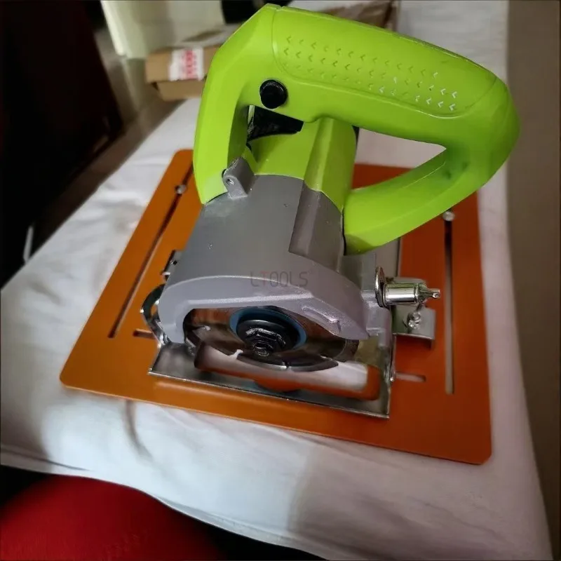 

1 комплект, опорная пластина для режущего станка, деревообрабатывающий станок для мрамора без сверления, 4-дюймовая ручная пила, разделочная доска, диагональный резак