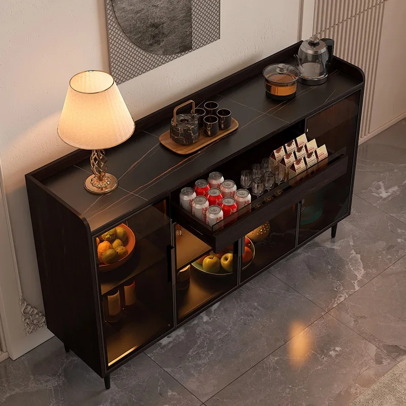 Desktop tea bar machine dining side cabinet integrated multi-functional floor locker with door tea cabinet