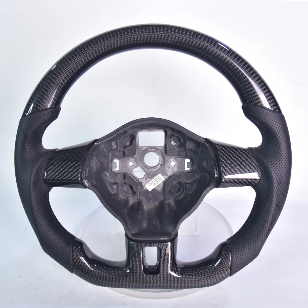 

Custom Carbon Fiber And Genuine Leather Steering Wheel For Volkswagen Golf 6 Polo Jetta