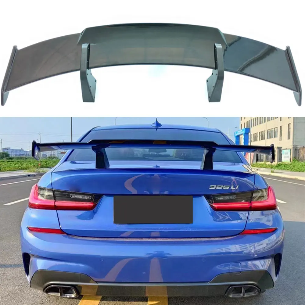 For BMW G20 G28 F30 F32 F10 F22 G22 G30 M2 M4 M3 M5 Universal Rear Wing Spoiler M Performance Style Through Car Accessories Blac