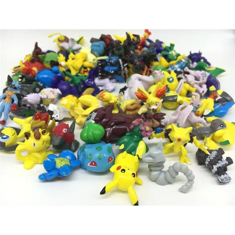 24/144pcs Pokemon Action Figure Toys Mini Figures Model Toy Pikachu Anime Kids Doll Birthday Gifts 2-4cm