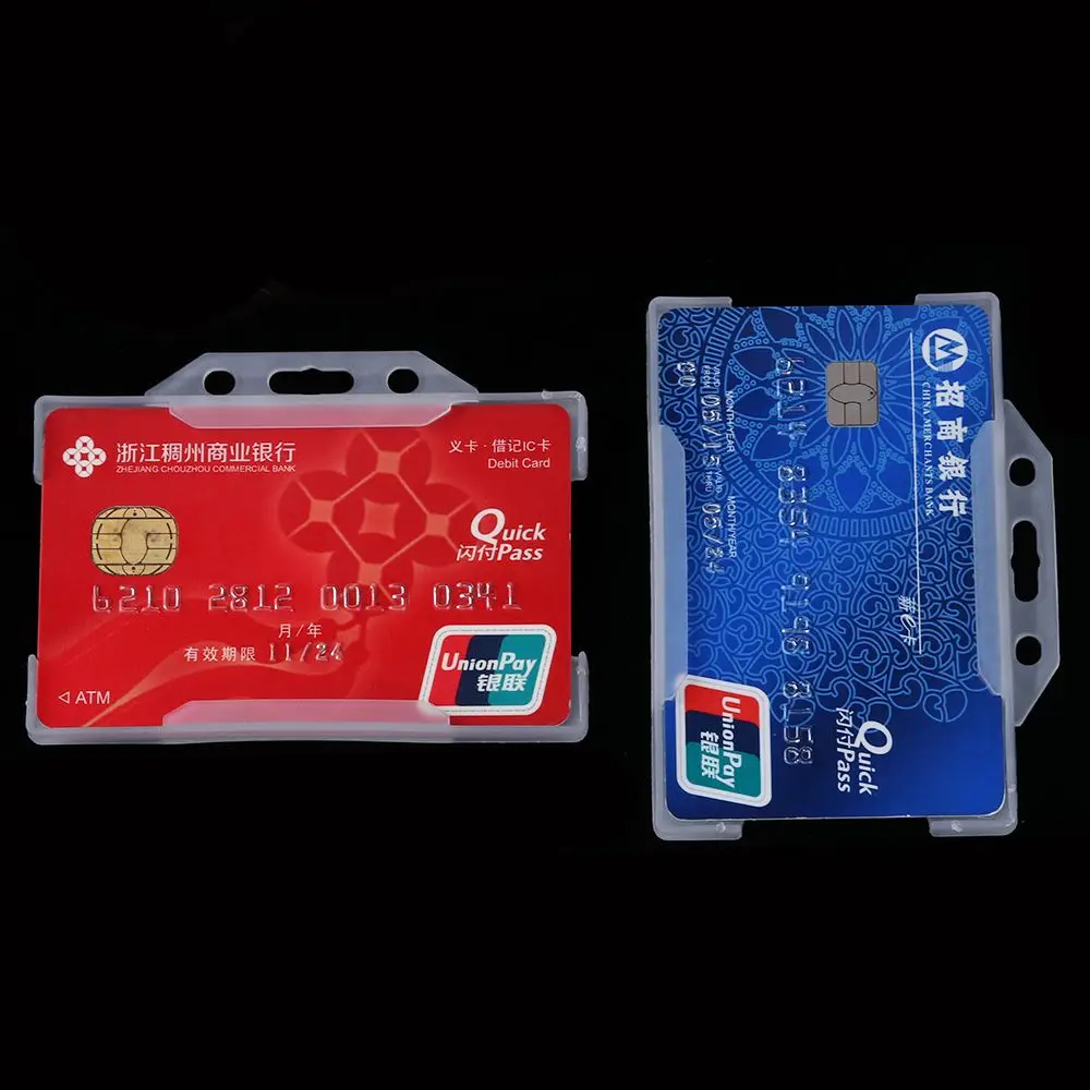 Housse de protection unisexe pratique, étui d'identité multi-usage, porte-cartes de travail pour bureau et école, pochette pour carte d'identité, pochette pour carte nominative