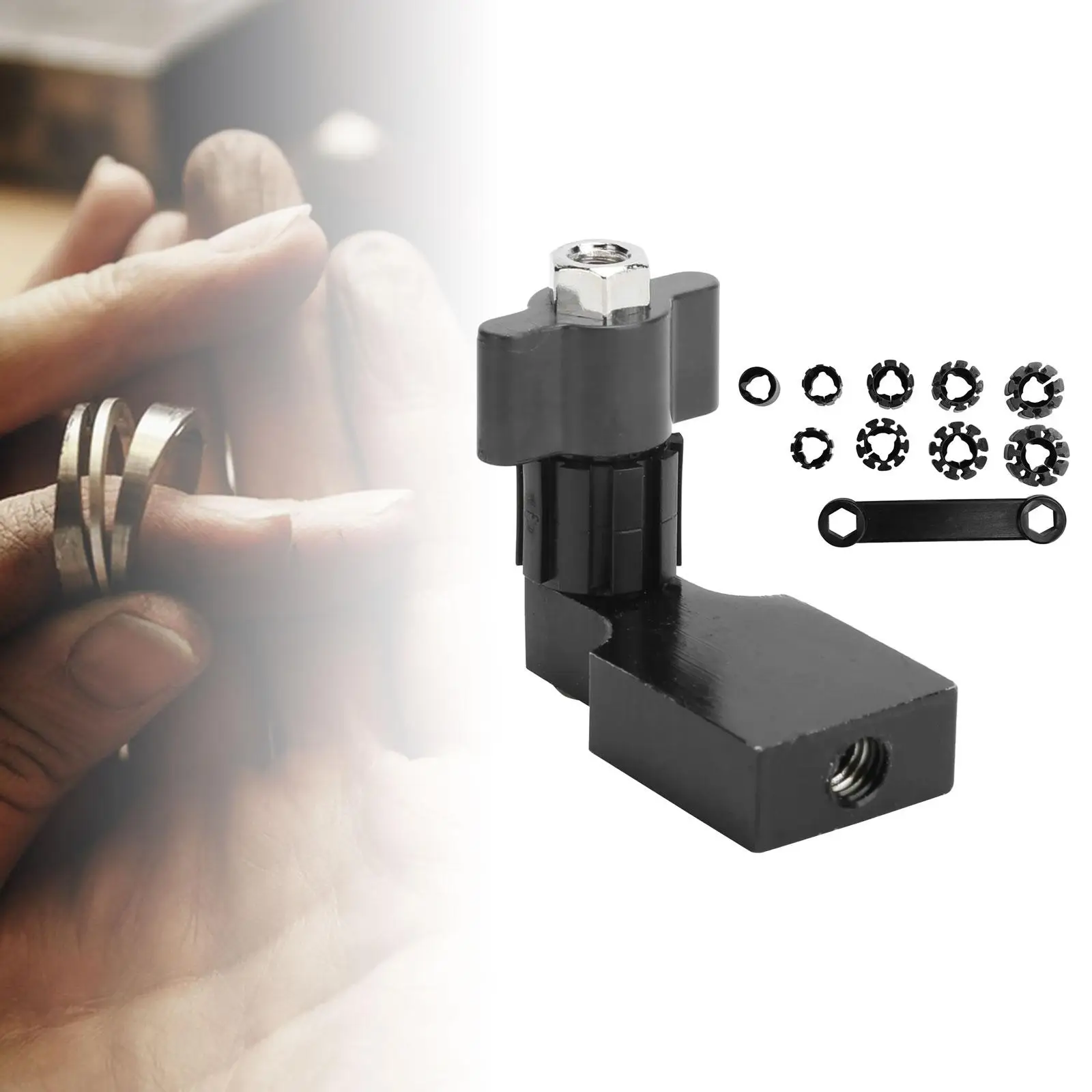 Ring Fixture Clamp Holders, Jewelry Ring Fixed Setting Polishing Engraving Tool Kit for Jeweler, Jewelry Processing Tools