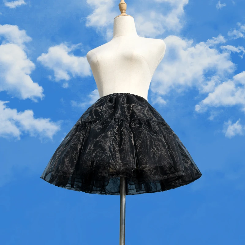 Girl tutu Skirt Ruffled underskirt 4-Layers Soft gauze rock Fluffy Bubbl short skirt Crinoline petticoat ladies Mini Skirts