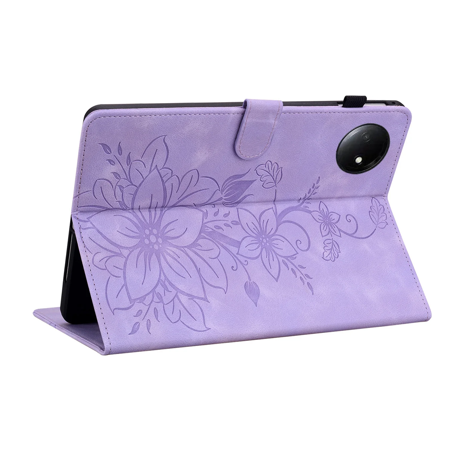 Adjustable Stand Case for Xiaomi Redmi Pad SE 8.7 2024 TPU Back Emboss PU Leather Cover For Redmi Pad SE 4G 8.7inch Tablet Shell