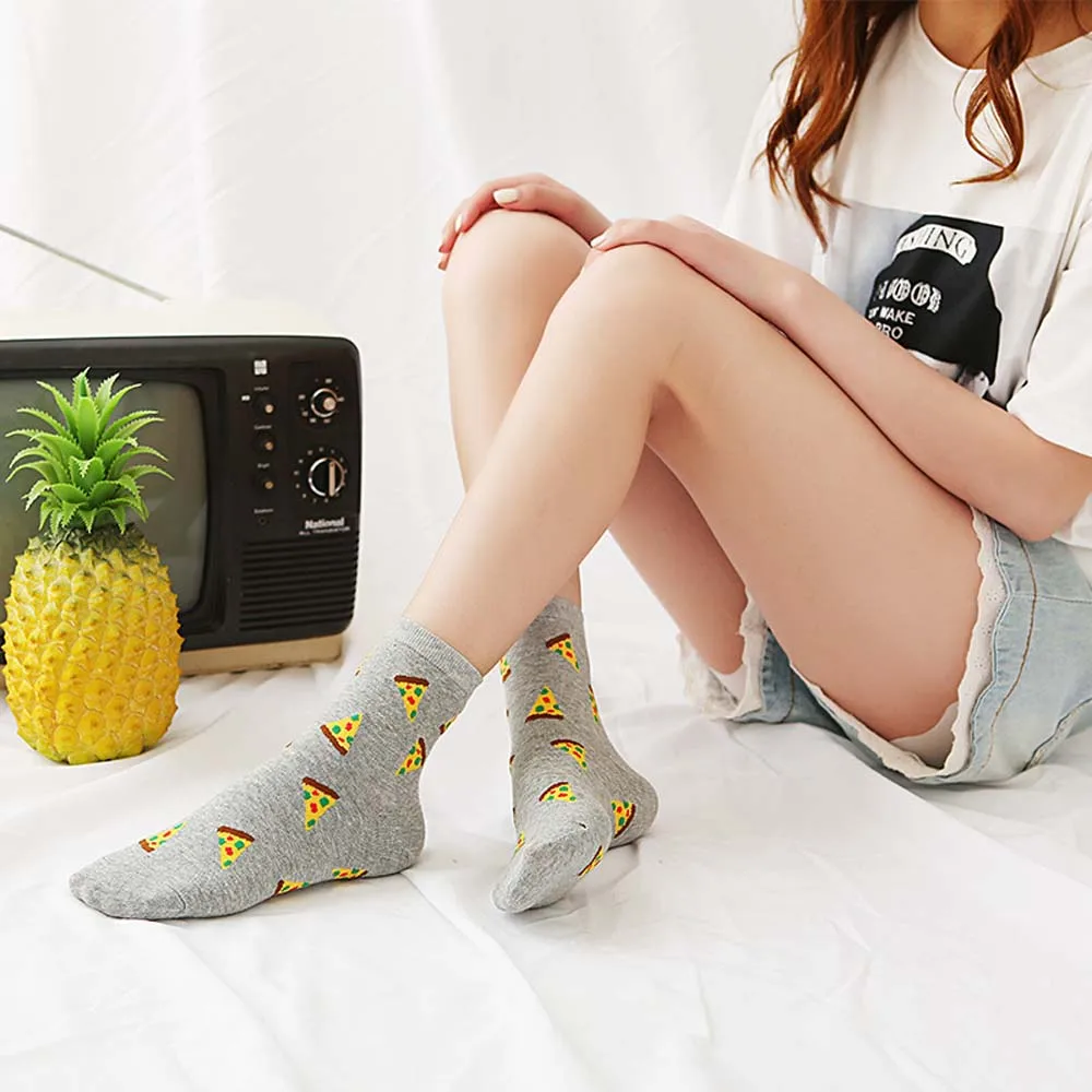 

Simple Girls Carrot Autumn Korean Trendy Tube Socks Cartoon Socks Women Socks Cotton