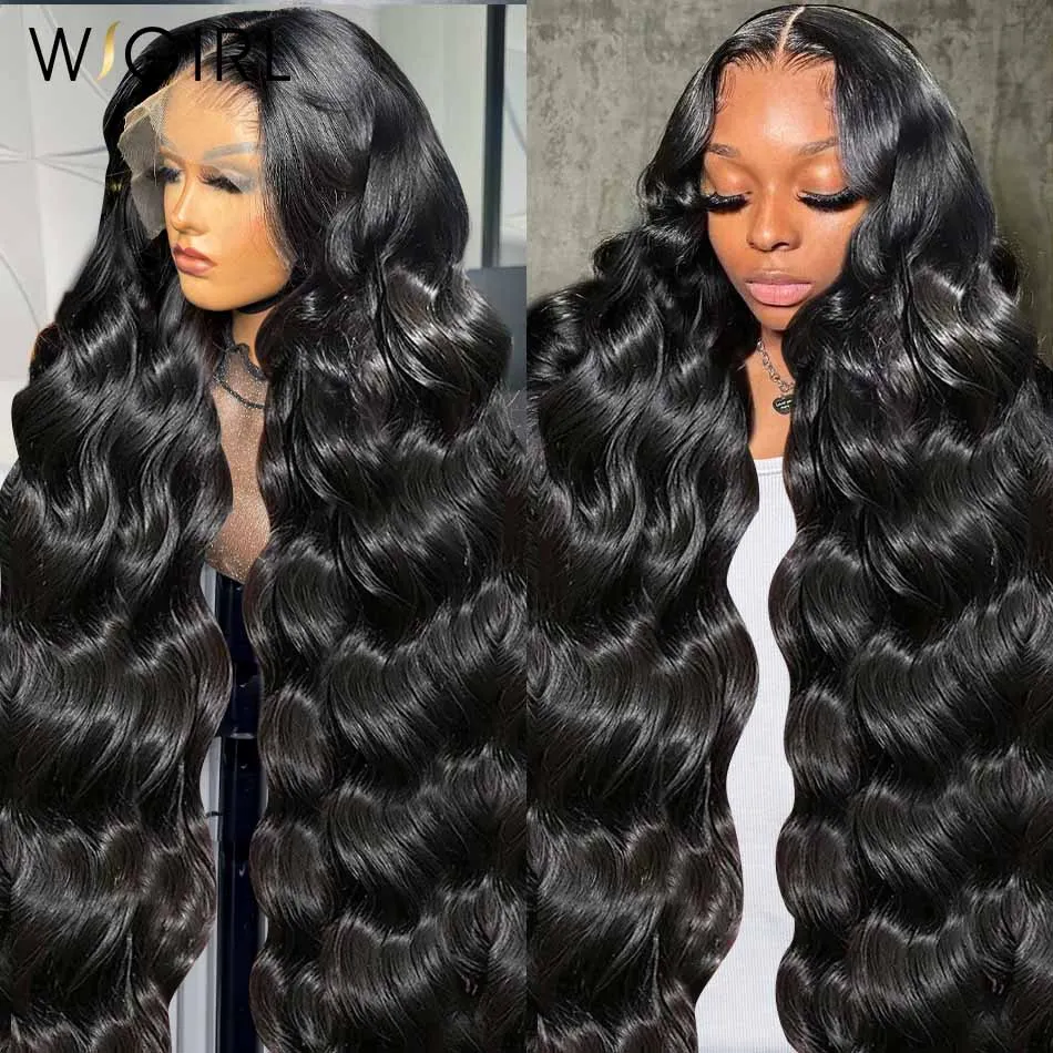 Body Wave Lace Front Human Hair Wigs 30 inch 13x4 Lace Frontal Wig Water Wave Transparent 13x6 Hd Pre plucked Brazilian Remy Wig