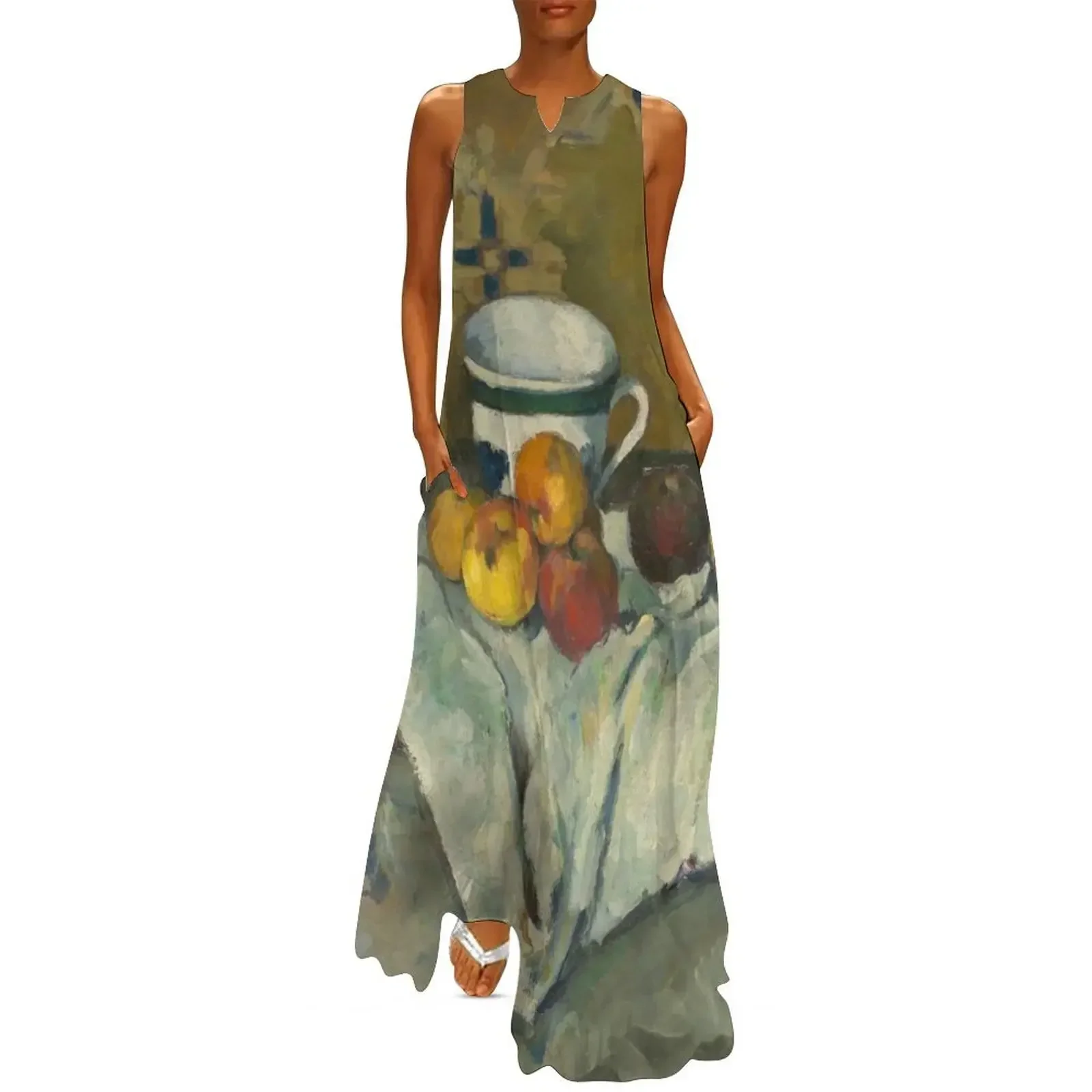 

Still Life with Jar, Cup, and Apples Long Dress cocktail dresses dresses with long sleeves summer dress woman 2025 Dress