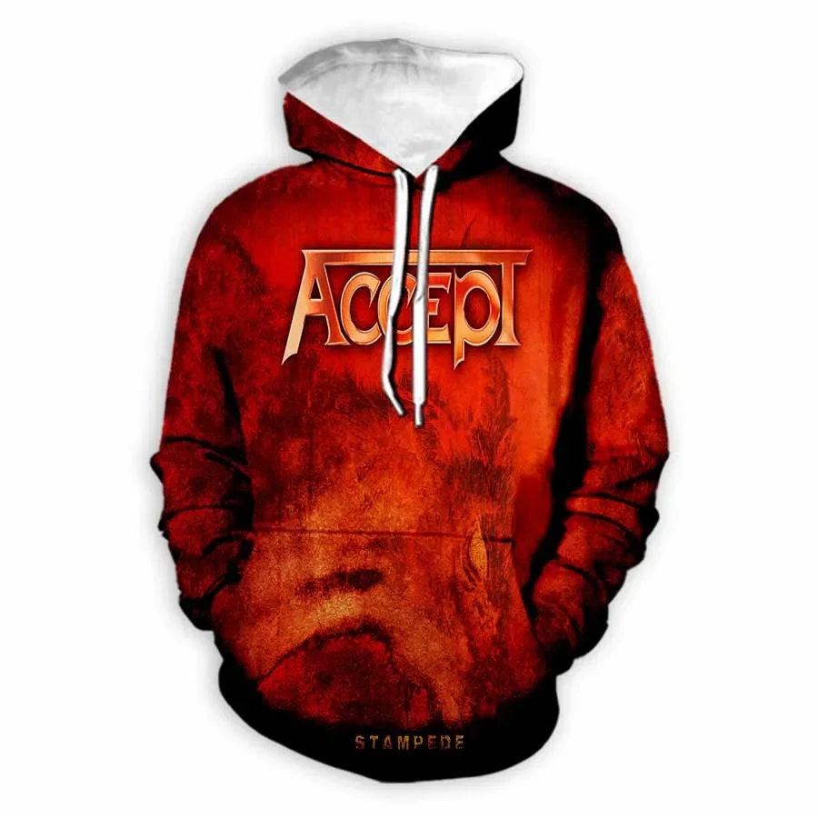 Accept  Band 3D Printed Fashion Hoodies Hooded Sweatshirts Harajuku Hoodie Sweatshirts Tops Clothing for Women/men V2