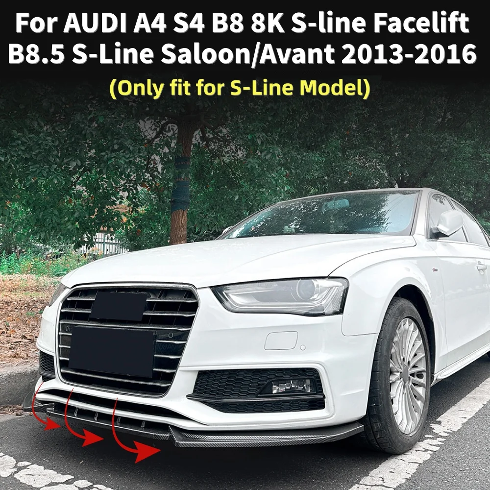 

Передний бампер из АБС-пластика, диффузор, спойлер, аксессуары для AUDI A4 S4 B8 8K S-line Facelift B8.5 S-Line Saloon/Avant 2013-2016