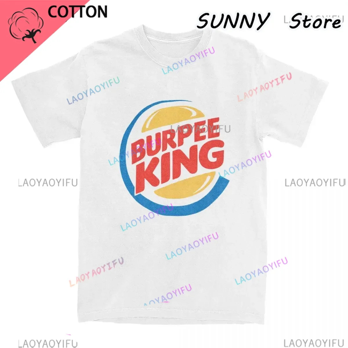 T shirt for men Crossfit Workout Burpee King T-shirt Funny Birthday Gift For Boyfriend Husband Dad Men Summer Short Sleeve