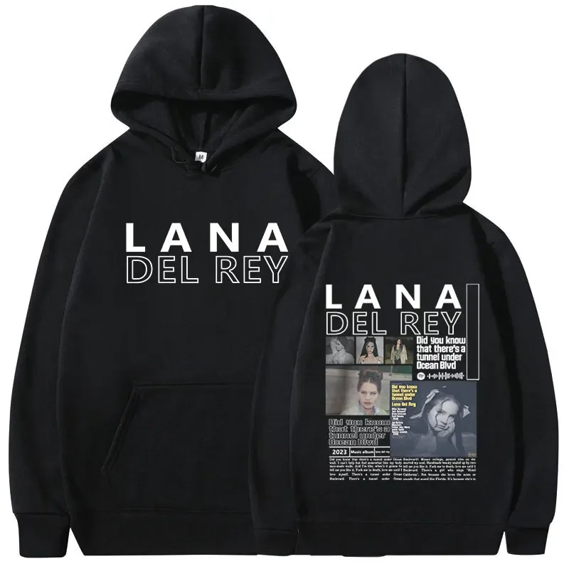 Lana Del Rey Did You Know That There's A Tunnel Under Ocean Blvd Music Album Graphic Hoodie Men Women Hip Hop Hoodies Streetwear