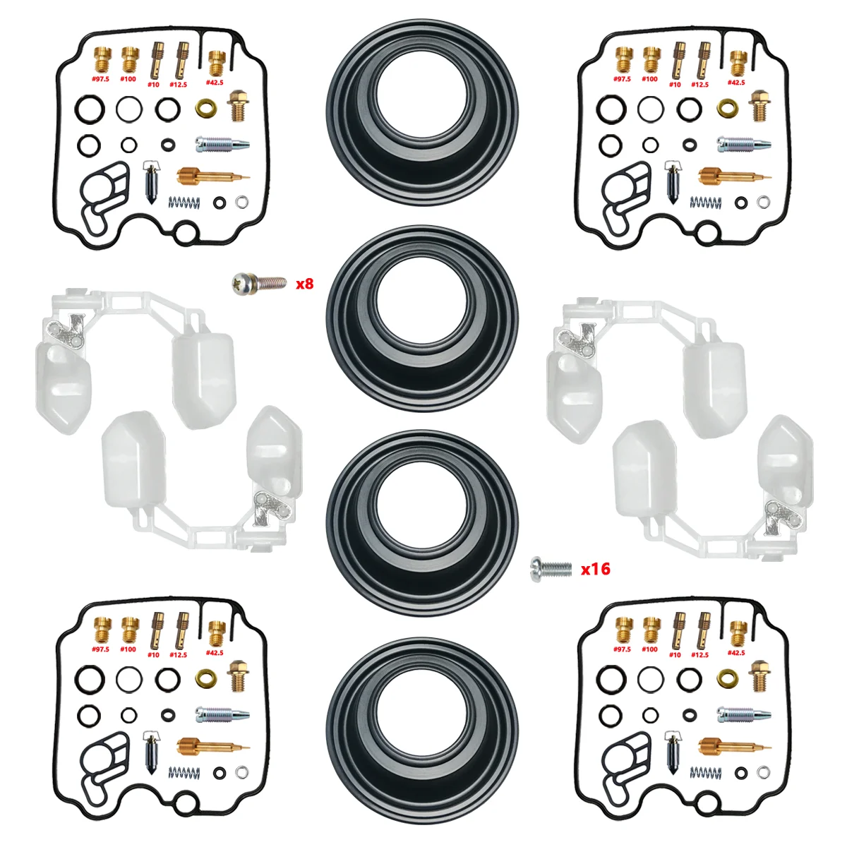 �y�Z�[�����zFZR250 FZR250R 3LN3-3LN7 1990-1999 �L���u���^�[�C���L�b�g �_�C���t���� & �t���[�g���i