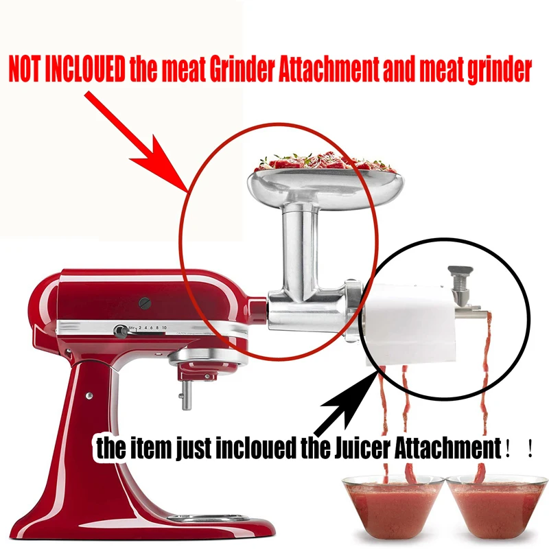 Winholder Tomato Juicer Screw Shaft Filter Sleeve Baffle Attachment For Meat Grinder Stand Mixer Parts Kitchen Accessories