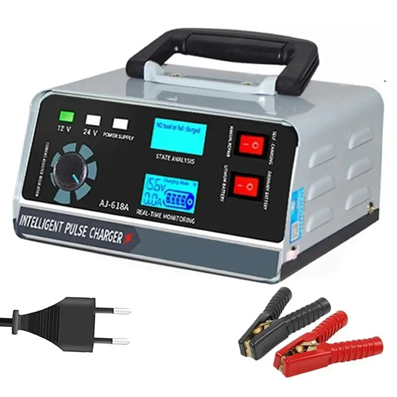 EAFC 12 V/24 V Auto-acculader 400 W Grote Power Auto-acculader Druppelen Smart Pulse Reparatie voor Auto SUV Vrachtwagen Boot