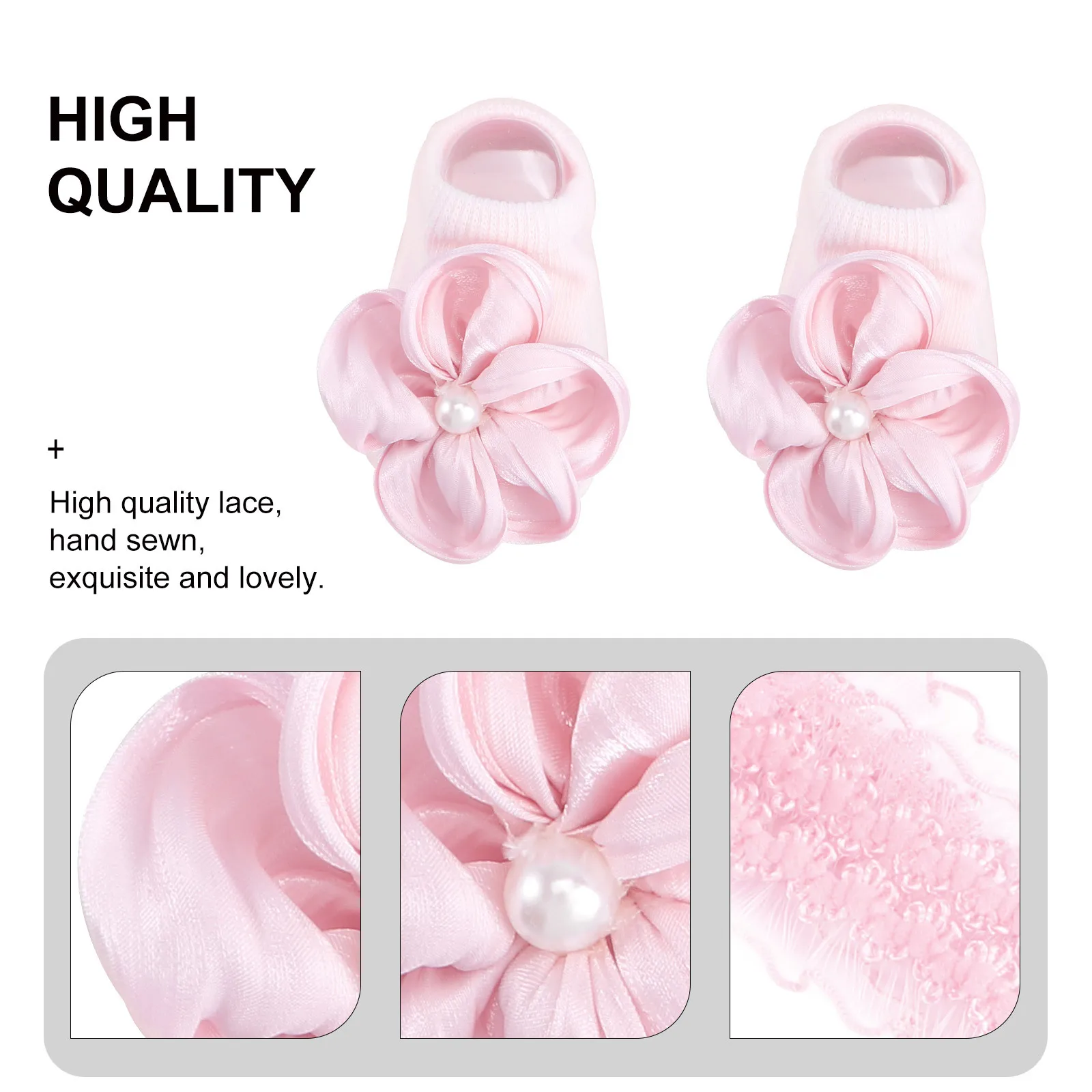 1 مجموعة الطفل الجوارب هيرباند الوليد الدانتيل مجموعة تنفس مطاطا لينة أقدام دفئا ل الرضع عيد ميلاد مهرجان الطفل الجوارب