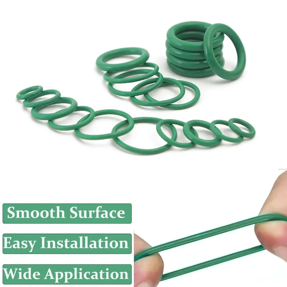 

595pcs Air Conditioning O Ring Kit, 36 Size Seal Rubber O-Rings Assortment Set for Compressor Automotive A/C Plumbing Repair