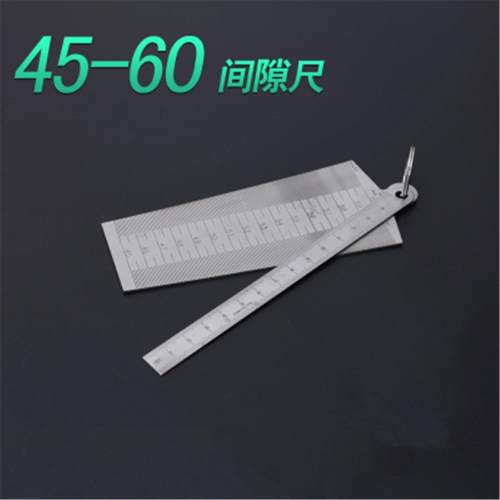 45-60mm Welding Taper Feeler Gauge Gage Stainless Steel Depth Ruler Hole Inspection For Measurement Tool