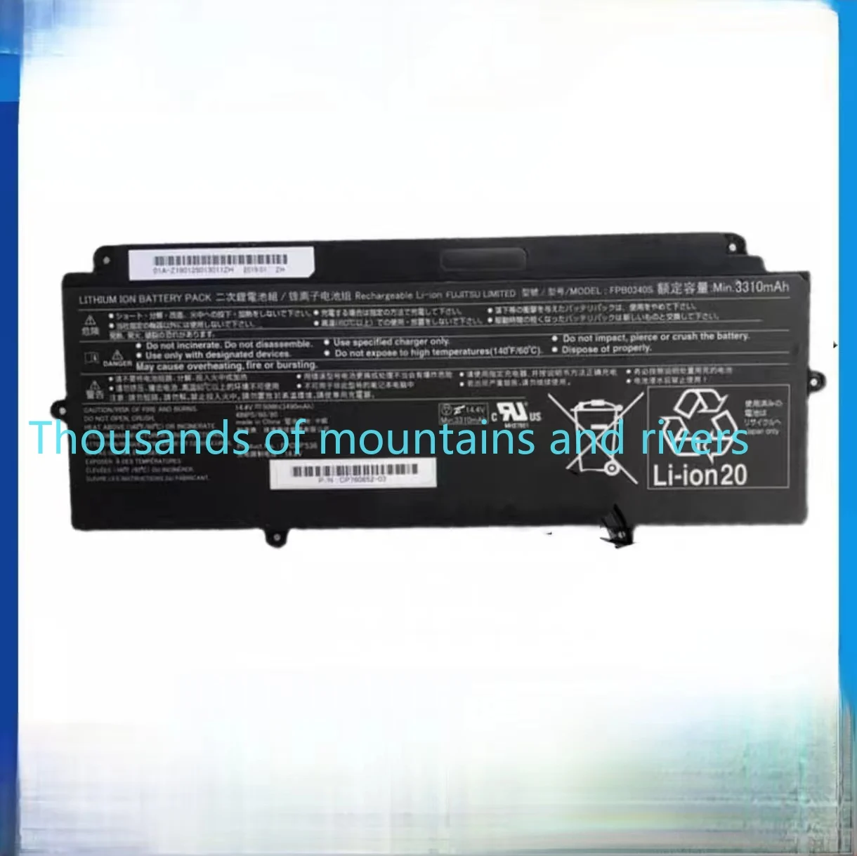 

14.4V 50WH 3310mAh FPB0340S Laptop Battery For Fujitsu FPCBP536 LifeBook U937 U938 U939 U939X CP737634-01