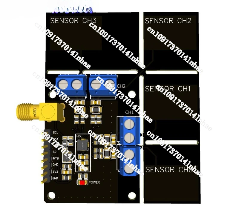 

FDC2214 Module Capacitive Sensor Electronic Design Competition Gesture Recognition Paper Counting Liquid Level Measurement