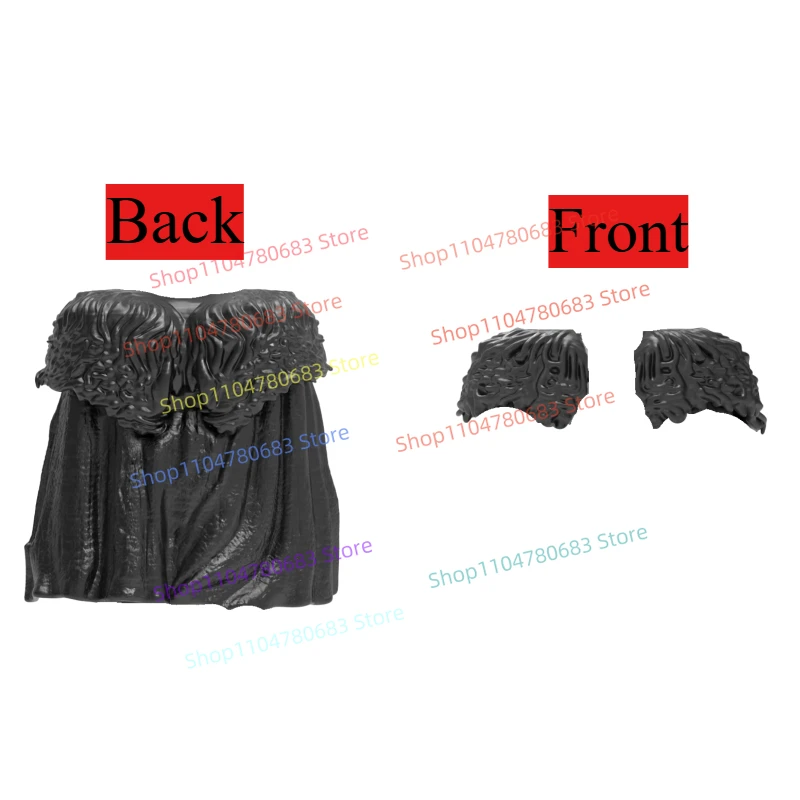 Klocki MOC Mini Figurka Peleryna Płaszcz Odzież Wierzchnia Kreskówka Anime Akcesoria Model do Składania Ozdoba Zabawka Prezent Kolekcja