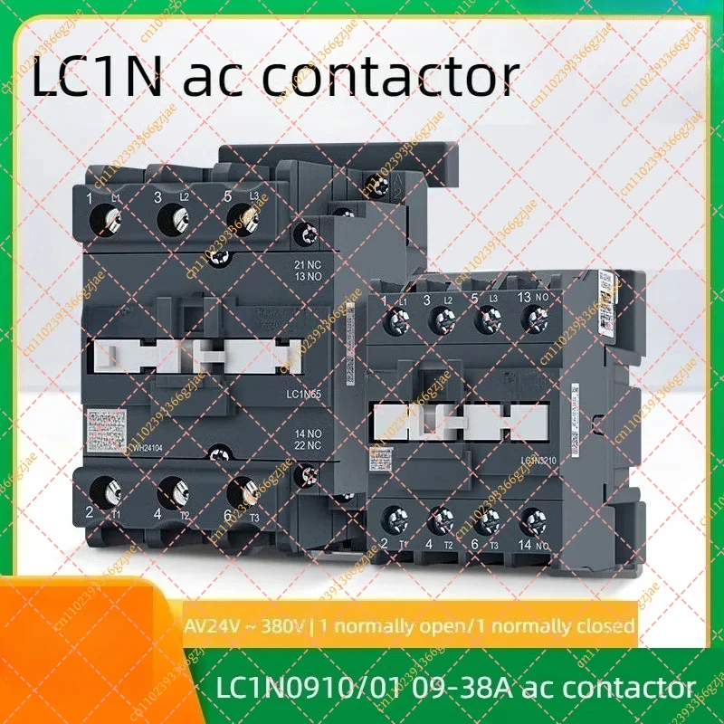 AC Contactor LC1N Series 0910 1201 1810 2510 3810 3801 for Schneider Electric, 24V 48V 110V 220V 380V Replacement Part