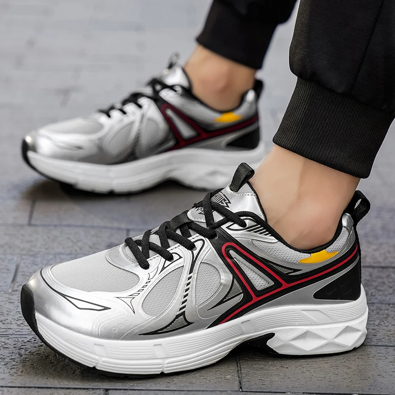 Casual Running Shoes Breathable Summer Jogging Shoes Men Wide Toe Fashion Gym Shoes Outdoor Male Cushion Sports Walking Shoe