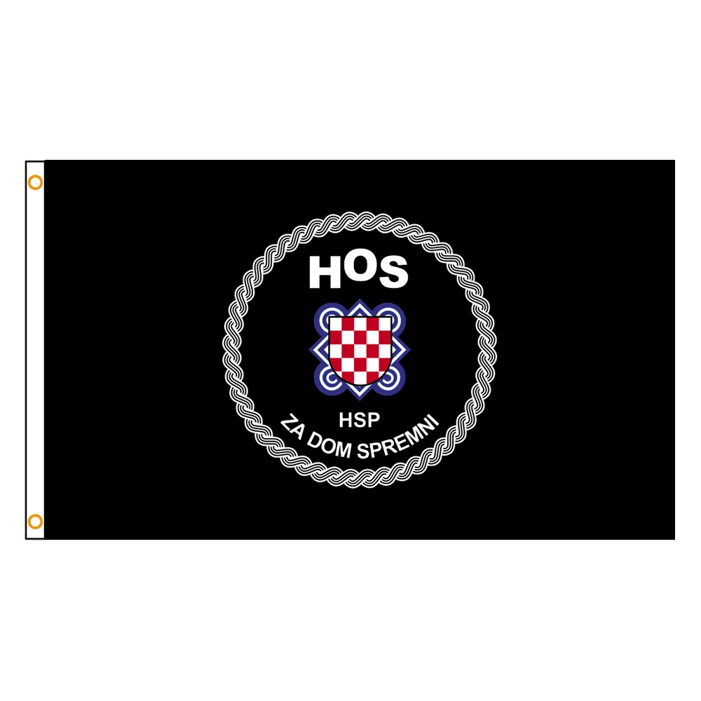 90*150cm 3×5FT Croatian Defence Forces Flag Polyester Printed Banner Tapestry For Decor