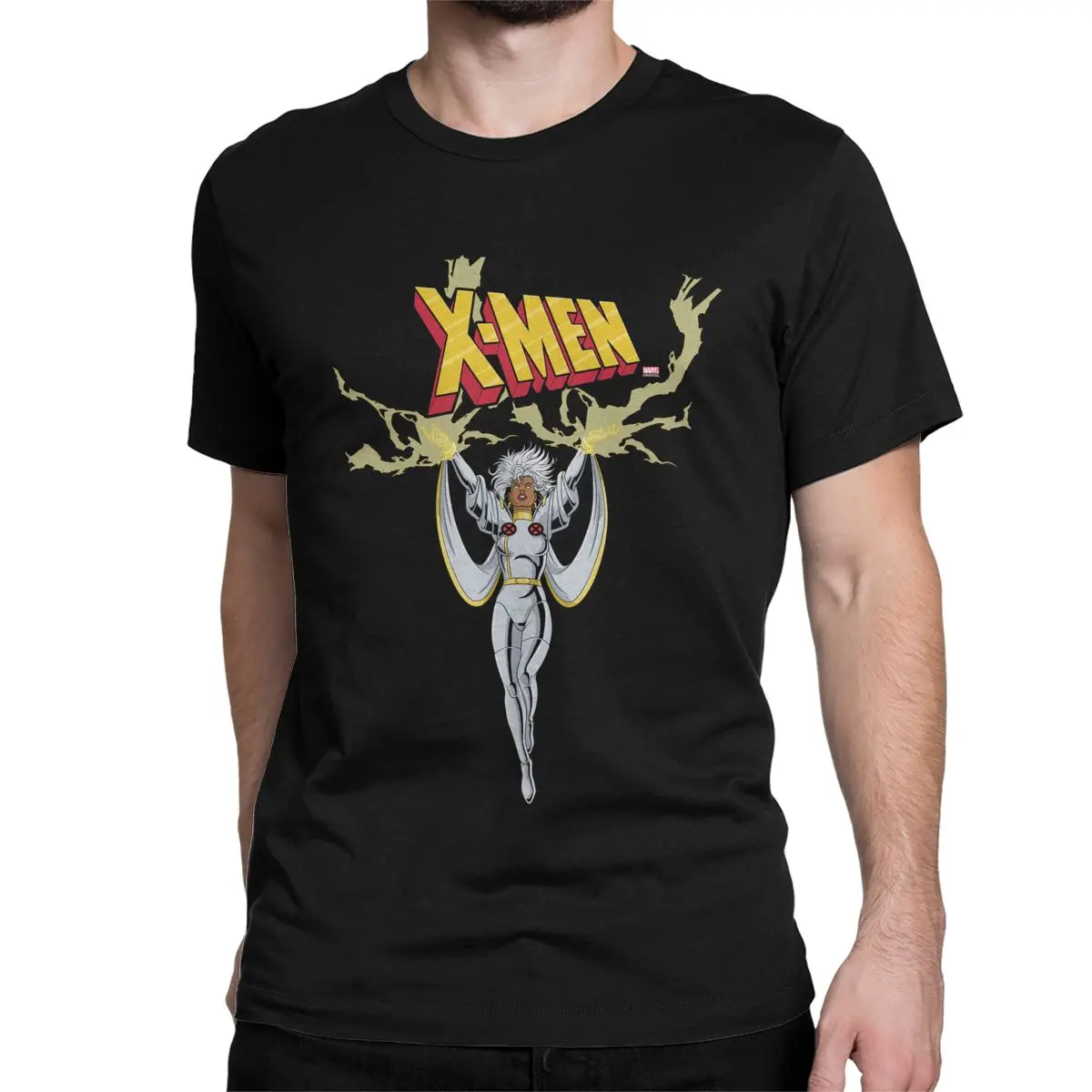 Men Women Marvel X-Men Storm Anime T Shirt Disney Cotton Tops Leisure Short Sleeve Crewneck Tees Gift Idea T-Shirts