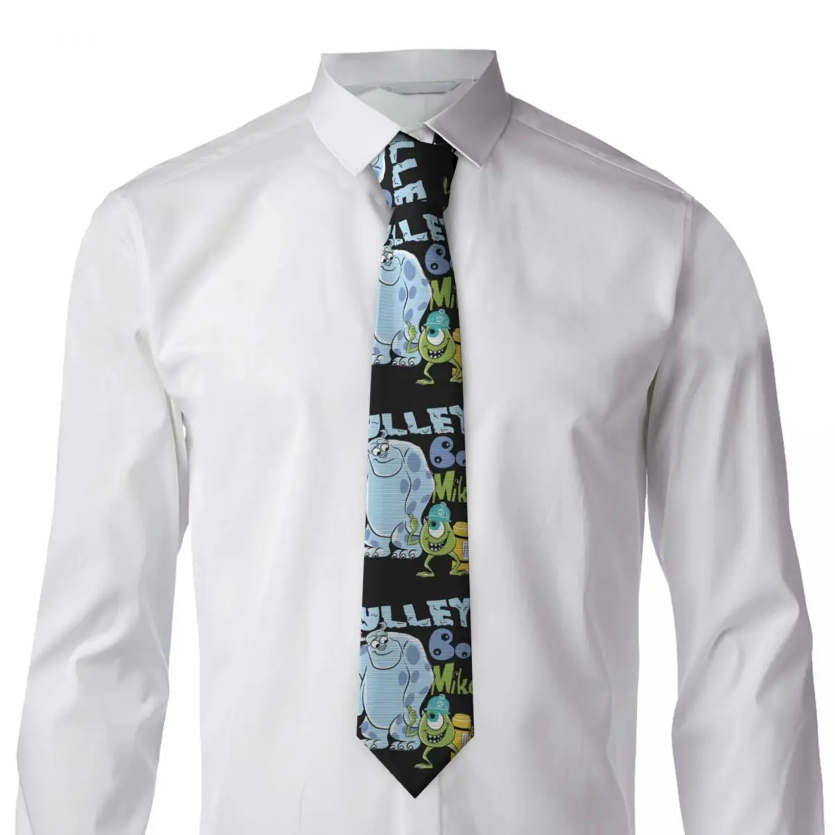 Custom Fashion Monsters Mike Tie for Wedding Men University Sully Boo Neckties