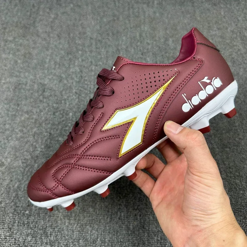 Professional Football Shoes For Men Black White Soccer Shoe Man Leather Turf Football Shoes Mens Outdoor Lawn Training Shoe