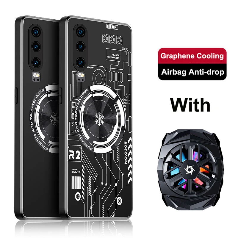 

Чехол P40 Pro Plus для Huawei P30 Pro, дышащий радиатор из медного алюминиевого сплава с рассеиванием тепла для Huawei P50, P60 Pro