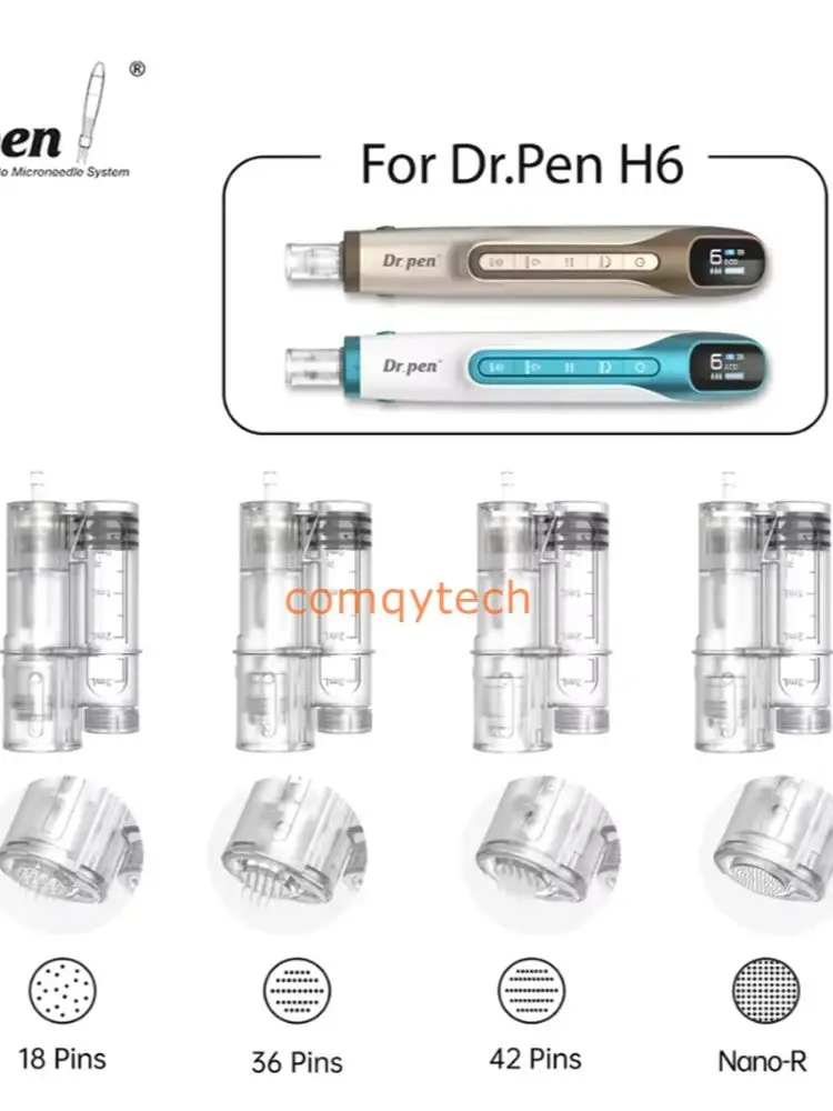 10 stuks Dr. Pen H6 Naaldcartridge 18-pins 36-pins 42-pins Ronde Nano Vervangnaald Huidverzorging Tattoo Kits - afbeelding 2