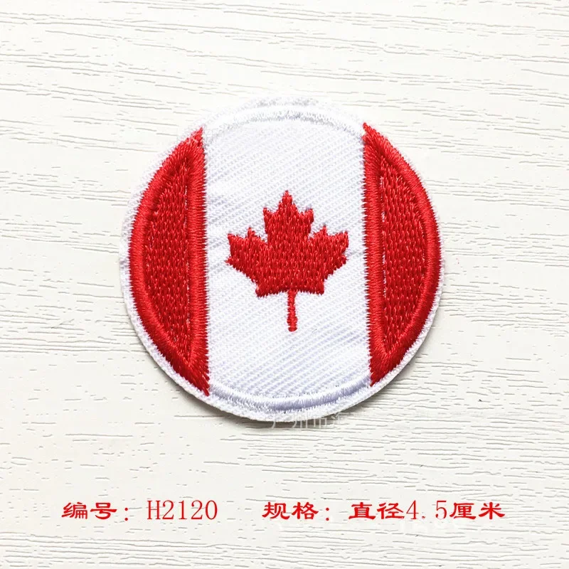 Countries Flags Full Embroidered Patches for Clothes Iron on Clothing US Germany Italy France Appliques Stripes Badge Sticker