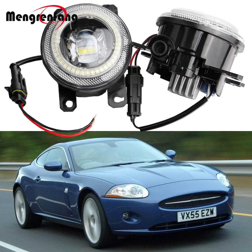 2IN1 30W H11 Car LED Fog Light Angel Eye DRL Daytime Running Lamp For Jaguar XK _J43_ 2006 2007 2008 2009 2010 2011 2012 2013