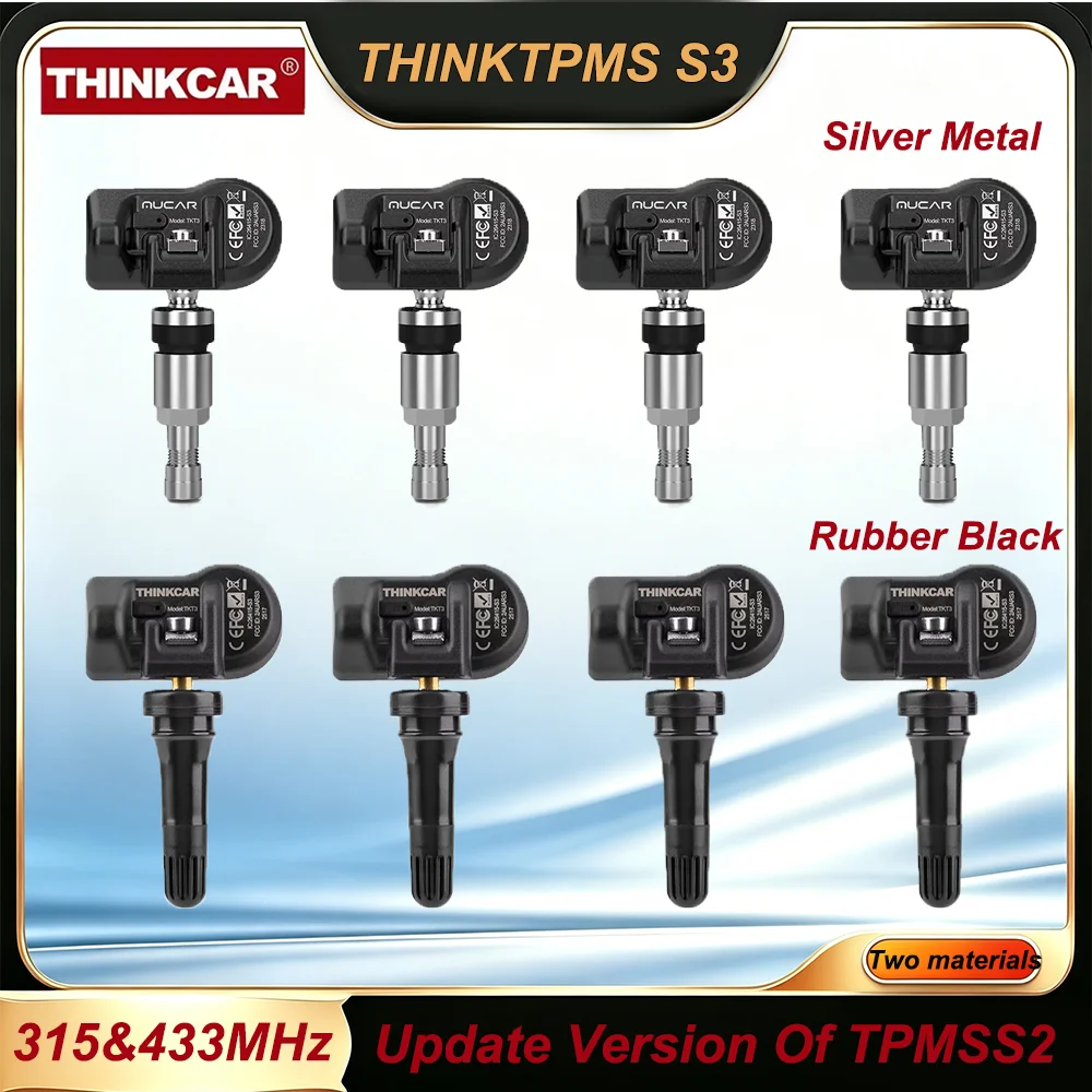 THINKCAR THINKTPMS S3 TPMS Sensor 315/433MHz 2in1 Programmable Tire Pressure Sensor for Thinkcar Mucar TPMS Tool