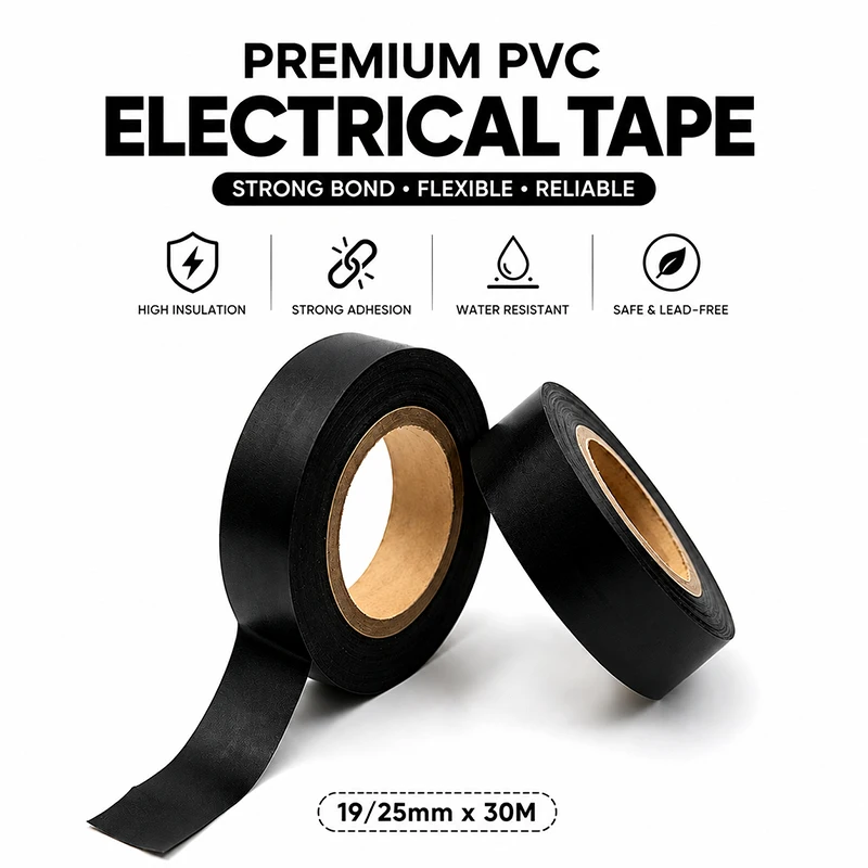 Thick and sturdy 19/25MMx30M PVC tape, bundling tape, logistics wrapping, sealing, reinforcing film