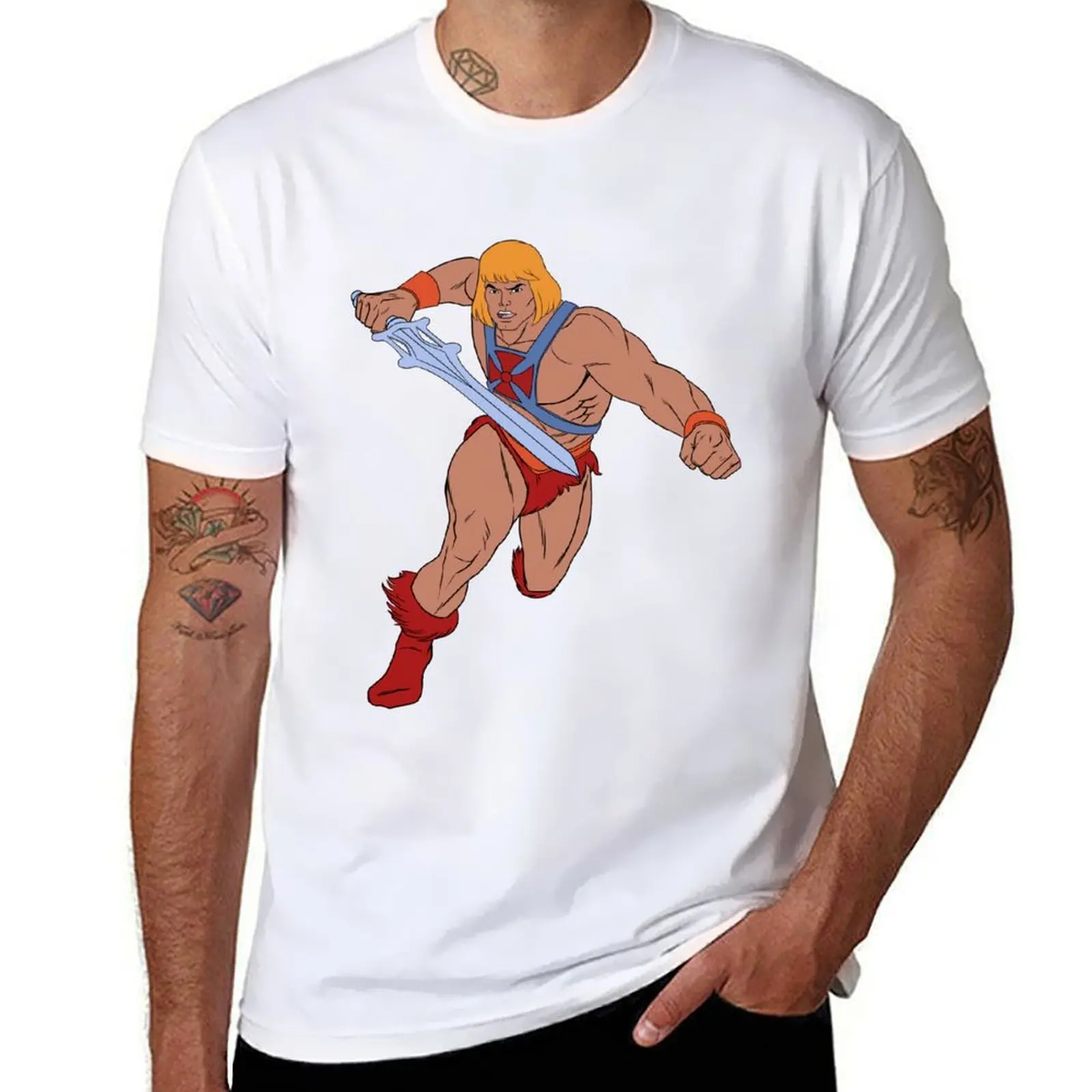

cotton tshirt T-Shirt action high 100% quality in cotton man shirt t Tribute He-man