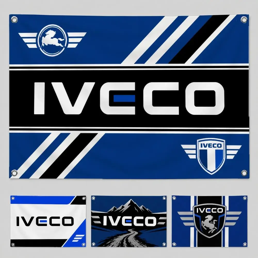 Brand IVECO Flags Home Yard & Garden Decor Banner - Indoor Outdoor Wall Hanging Flag