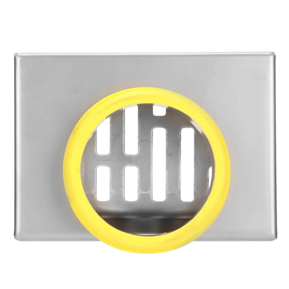SUS304 Stainless Steel Floor Drain L-Shaped Structure Fits 2.95 Inch Pipe Wall Drain Right Angle Side Outlet Corner Floor Drain