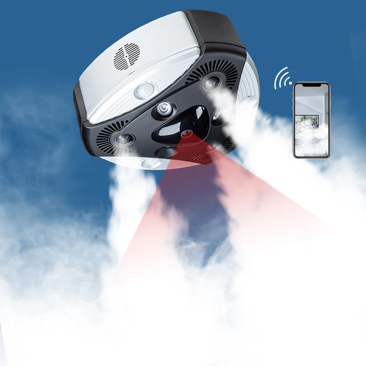 Smart Security Fog Generator Smoke System with PIR Motion Sensor, Tuya App & Wireless Remote Control for Retail Stores