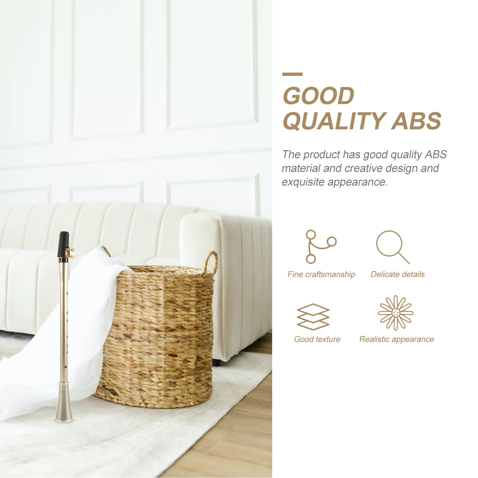 

Clarinet Instrument Beginner Practice Wind Instrument Durable Lightweight Design Long Lifespan Anti-Oxidation Performance