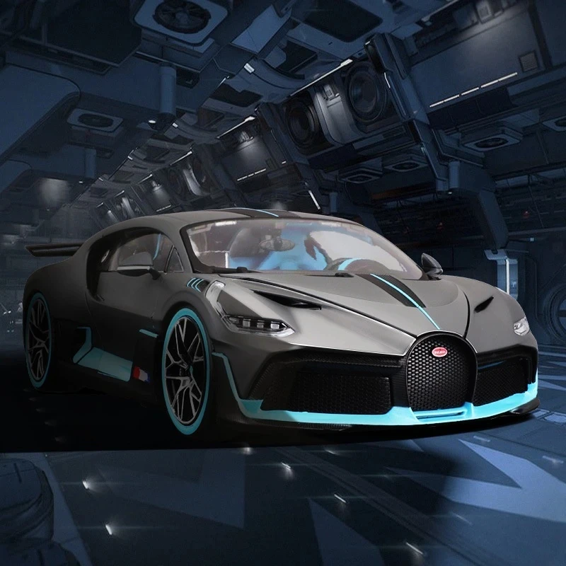 Bruago 1:18 Bugatti Divo Chiron Static Simulation Alloy Car Model Professional Enthusiast Ornament Collection Gift Boys Car Toy