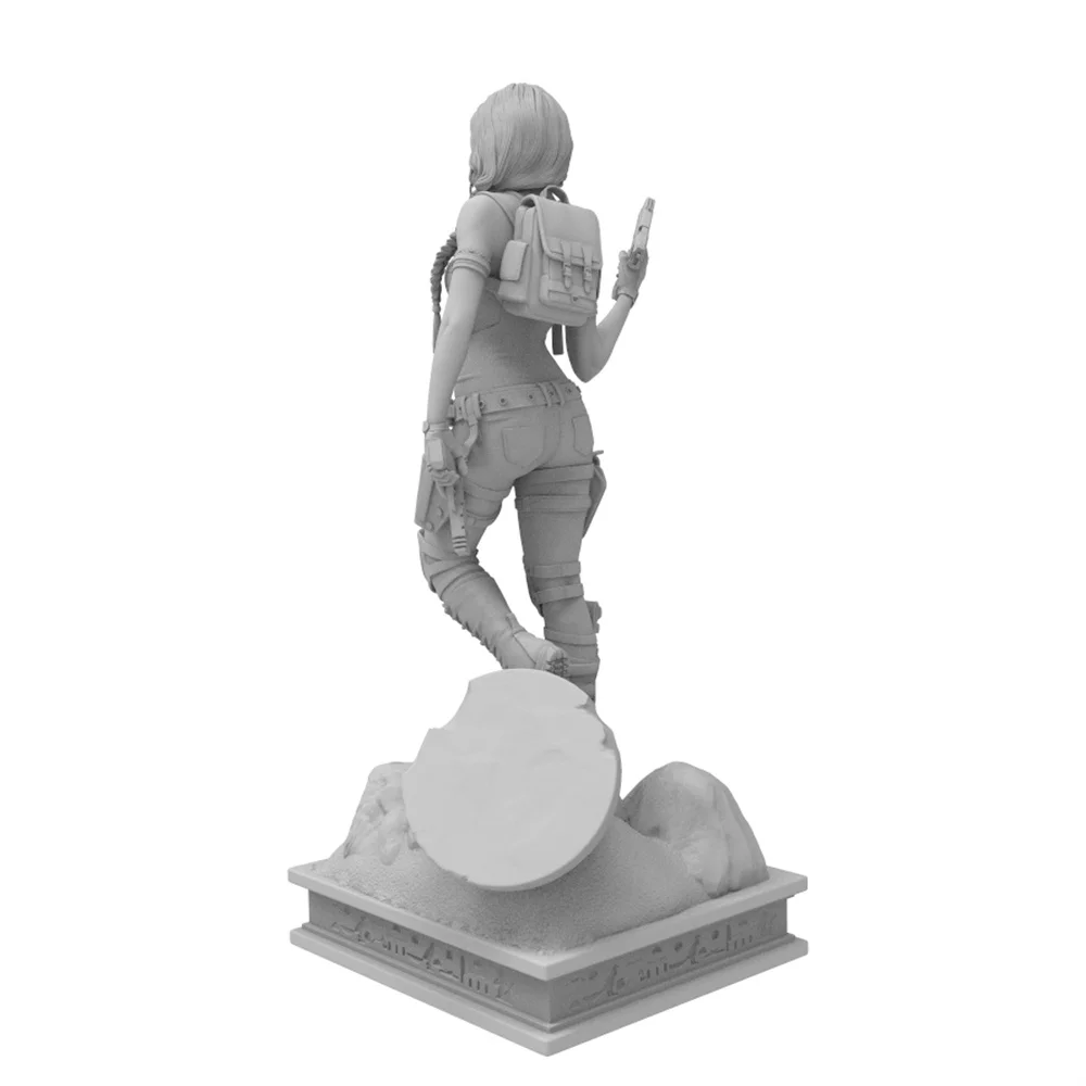 1/24/18/16  Attractive young girl resin model kit GK miniature 3D printed gray model doll DIY doll model Uncolored