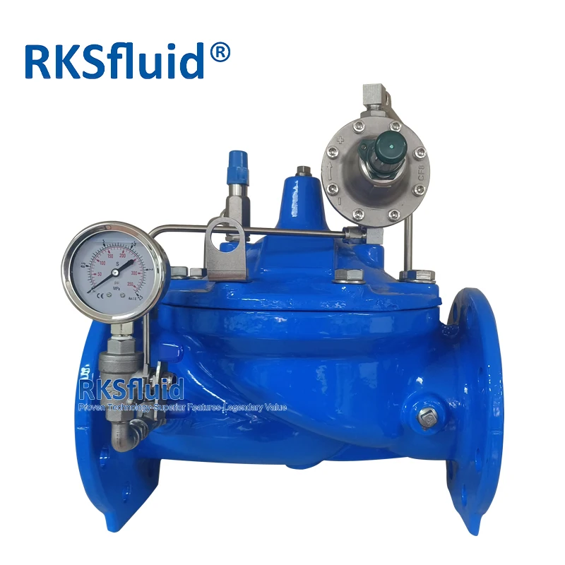 ANSI JIS control valve high quality ductile cast iron pressure reducing control valve PN16 for water