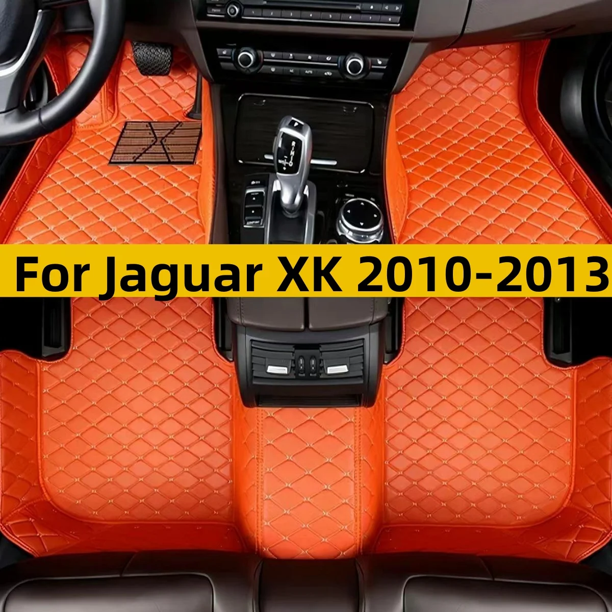 Car Floor Mats Fit For Jaguar XK 2010 2011 2012 2013 Interior Accessories Anti Dirty Luxury Durable Leather Carpet