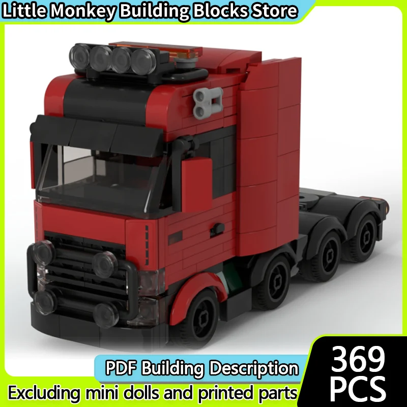 

Конструктор City Car Model MOC: Классический городской тяжелый грузовик, модульная технология, развивающая игрушка для детей, подарок на праздник, набор для сборки