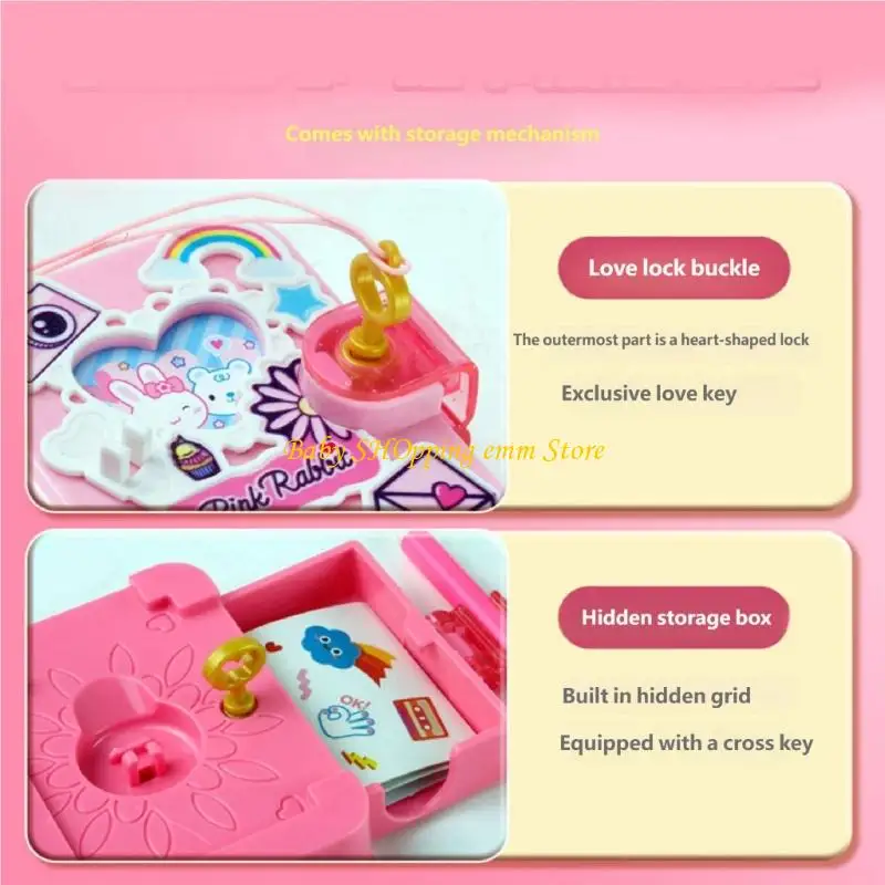 23GD Geheimes Tagebuch für Kinder, Spielzeug-Notizbuch, Bastel-Aktivitäts-Notizbuch für kreativen Ausdruck und Bewegung,