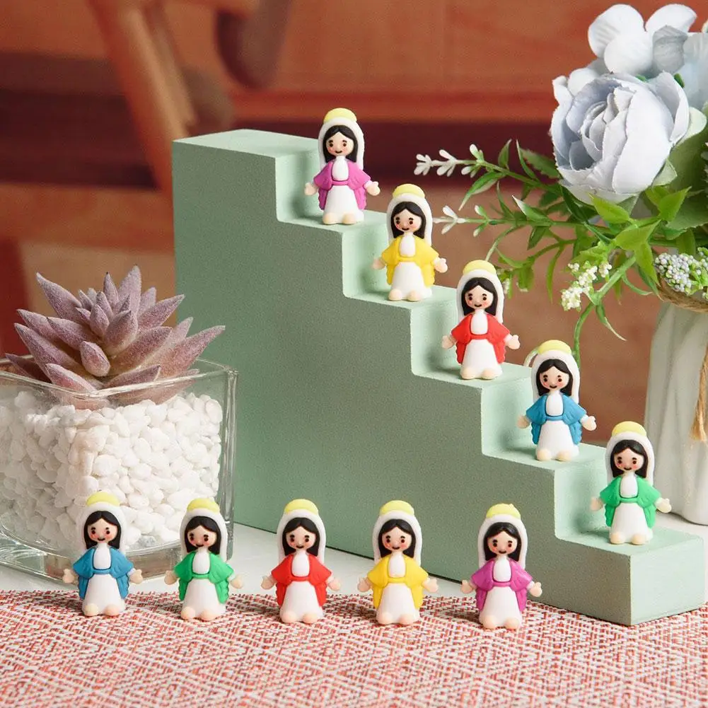 

Easter Santa Maria Dolls Mini Santa Maria Figurines For Easter Gifts Party Favors Family Gathering Celebration Decorations D7E3