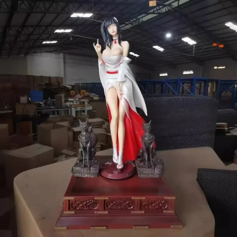 60ซม.NARUTO Figures Hyuga Hinata Action Figurine Ver. GK อะนิเมะ Action Collection PVC รูปปั้นของเล่นสําหรับของขวัญเด็ก